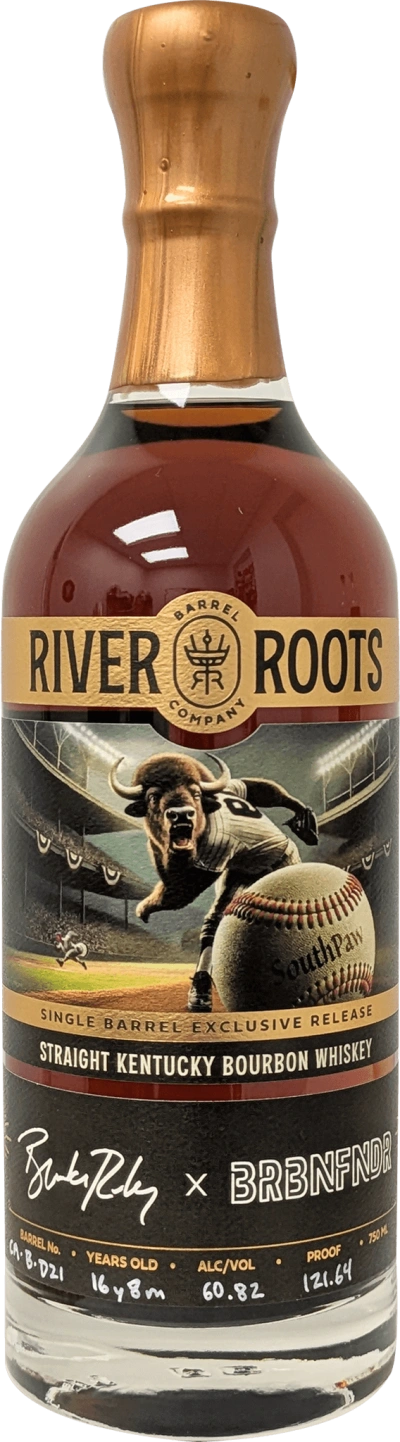 BRBNFNDR Southpaw exclusive bourbon release bottle