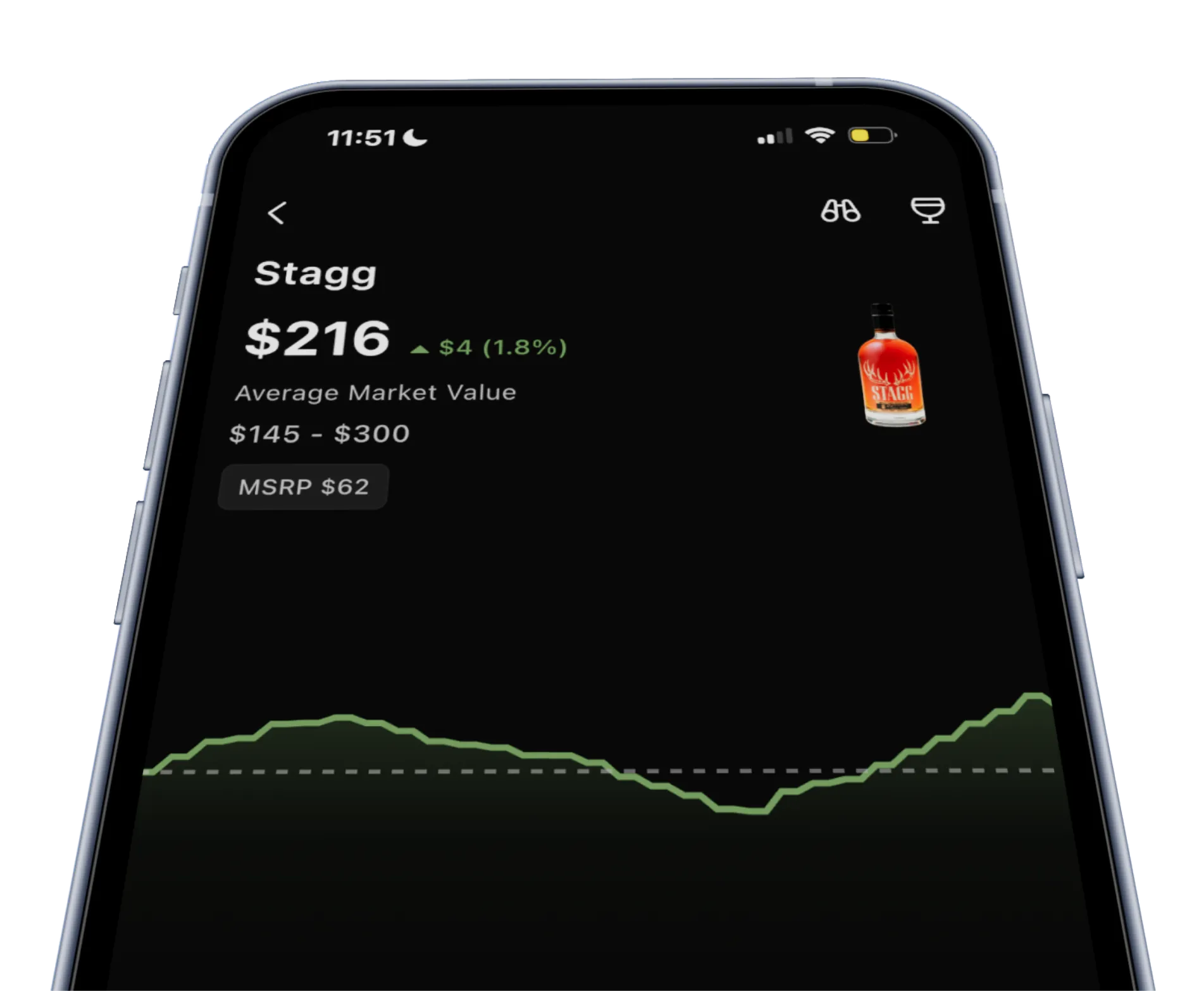 BRBNFNDR Mobile App Home Screen - The future of bourbon hunting in your pocket
