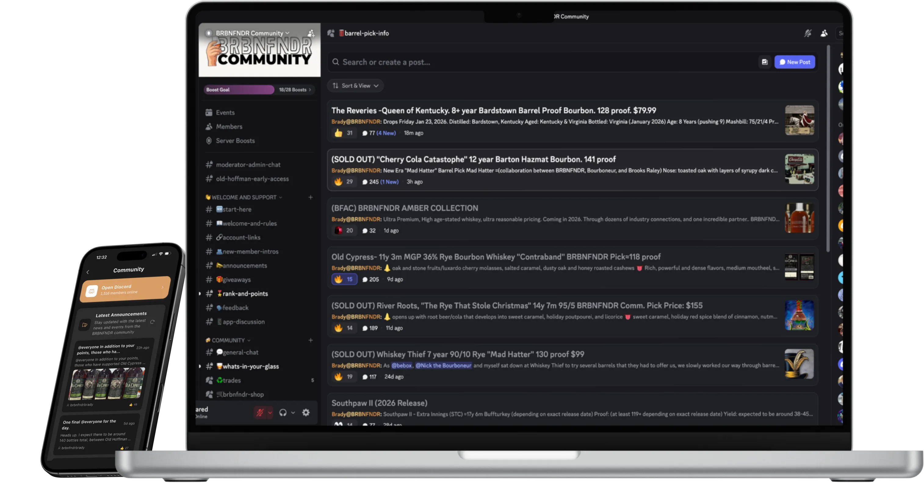 BRBNFNDR community and exclusive club experience inside Discord